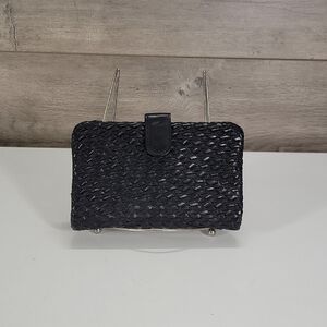 Vilenca Holland for Anthropologie Black Woven Wallet